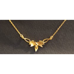 CHOKER - GELBGOLD - 18 KARAT - 6 SAPHIR