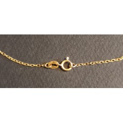 CHOKER - YELLOW GOLD - 18 CARATS - 3 SAPPHIRE