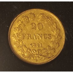 GADOURY 1031 - 20 FRANCS OR 1841 A PARIS - TYPE LOUIS PHILIPPE - TTB - KM 750.1