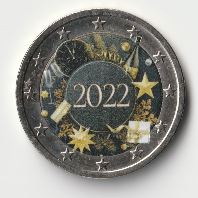 2 EURO - NEW YEAR - 2022 - COLOR