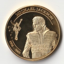 MEDAL - FRANCE - 75 - PARIS - GRÉVIN MUSEUM - MICKAEL JACKSON - 1958-2009 - COLORIZED