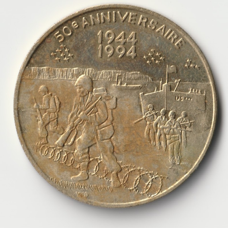 ZWEITER WELTKRIEG – 50. JAHRESTAG – 1944-1994 – SAMMLERMEDAILLE