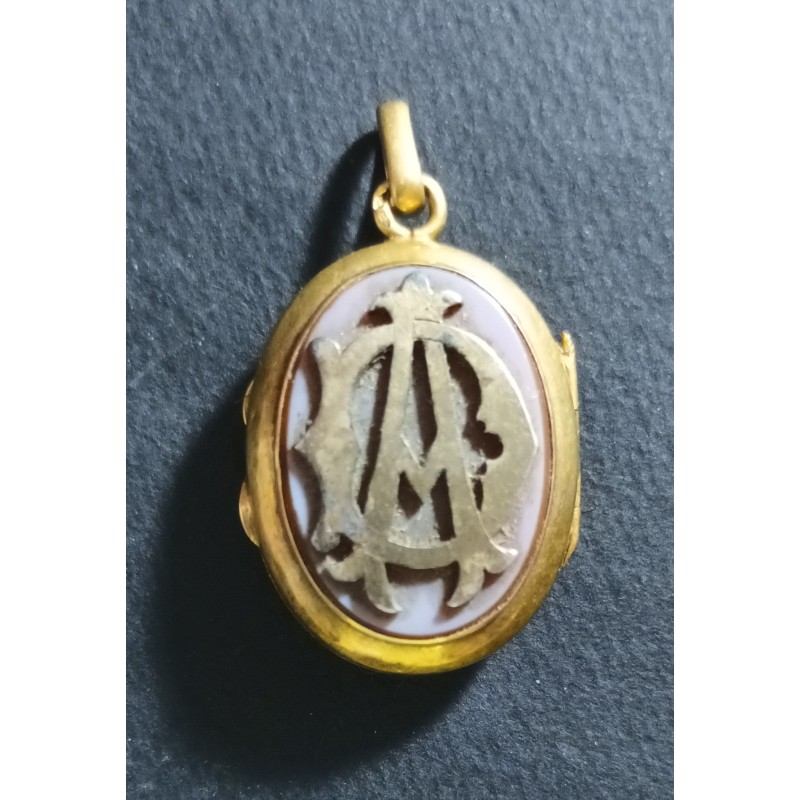 LADY PENDANT - PHOTO HOLDER - 18 K GOLD - 11.39 gr. - 095364