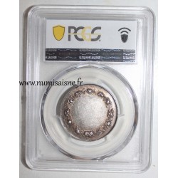 HOCHZEITSMEDAILLE – CHRISTLICHE EHE  - 1880 - TERISSE -KOLLEKTION – PCGS - SP 55 – SILBER