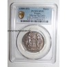 HOCHZEITSMEDAILLE – CHRISTLICHE EHE  - 1880 - TERISSE -KOLLEKTION – PCGS - SP 55 – SILBER