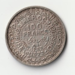 MOROCCO - 100 FRANCS 1953...