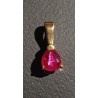 18 CARAT GOLD PENDANT ADORNED WITH A 5 mm GARNET - 0.70 GR. - Ref 095241