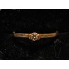 GOLD RING - 18 CARATS - ADORNED WITH A ZYRCONIUM - SIZE 57 - Ref 095475