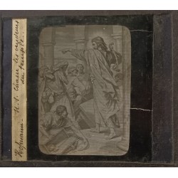 Plaque photographique - Hofmann - Chasse les vendeurs du peuple