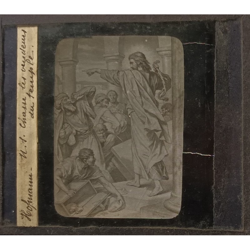 Plaque photographique - Hofmann - Chasse les vendeurs du peuple