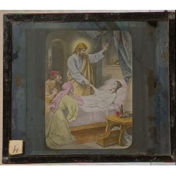 Plaque photographique - Hofmann - La résurrection de la fille de Zaïre