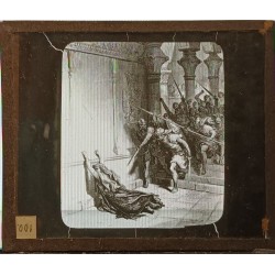 Plaque photographique - Mort d'Athalie