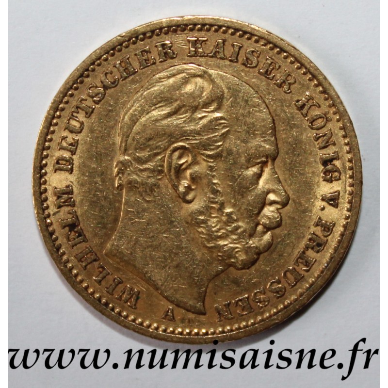 GERMAN STATES - PRUSSIA - KM 505 - 20 MARK 1884 A - Berlin - WILHELM II - GOLD