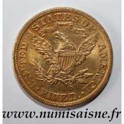 ÉTATS UNIS - KM 101 - 5 DOLLARS 1899 - Philadelphie - LIBERTY - OR