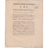 ANCIEN DOCUMENT - LOI DU 22 AOUT 1792 - POUR LES CORPS ADMINISTRATIFS ET TRIBUNAUX - PAR DANTON