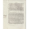 OLD DOCUMENT - LAW OF AUGUST 15, 1792 - FOR THE DEFENSE OF PARIS - SIGNED DANTON