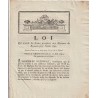 OLD DOCUMENT - LAW OF AUGUST 12, 1792 - TO HELP HOSPITALS IN THE KINGDOM - BY DANTON