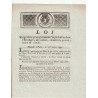 ANCIEN DOCUMENT - LOI DU 26 FEVRIER 1792 - CONTRE L'EXPORTATION DES LAINES, CHANVRES, ... - SIGNÉ LOUIS XVI ET DU PORT