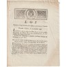 ANCIEN DOCUMENT - LOI DU 29 JANVIER 1792 - AUGMENTATION DES OFFICIERS GENERAUX - SIGNÉ LOUIS XVI ET DU PORT