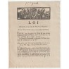 ANCIEN DOCUMENT - LOI DU 8 JUIN 1792 - VENTE DES POUDRES ET SALPETRES - PAR LOUIS XVI ET DURANTHON