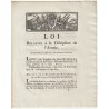 OLD DOCUMENT - LAW OF MAY 23, 1792 - ARMY DISCIPLINE - BY LOUIS XVI AND DURANTHON