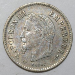 FRANCE - KM 808 - 20 CENTIMES 1867 BB Strasbourg TYPE NAPOLEON III