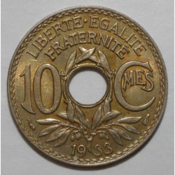 FRANCE - KM 866a - 10 CENTIMES 1933 - TYPE LINDAUER