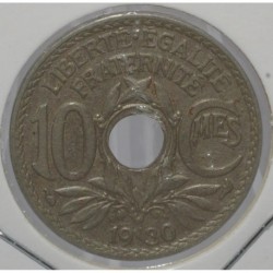 GADOURY 286 - 10 CENTIMES 1930 TYPE LINDAUER - TTB à SUP - KM 866a