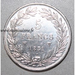 FRANKREICH - KM 736 - 5 FRANCS 1831 W - Lille - TYP LOUIS PHILIPPE 1