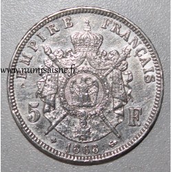 FRANKREICH - KM 799 - 5 FRANCS 1868 BB - Strasbourg - TYP NAPOLEON III