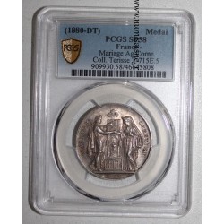 HOCHZEITSMEDAILLE – „CHRISTLICHE EHE“ – TERISSE -KOLLEKTION – PCGS SP 58