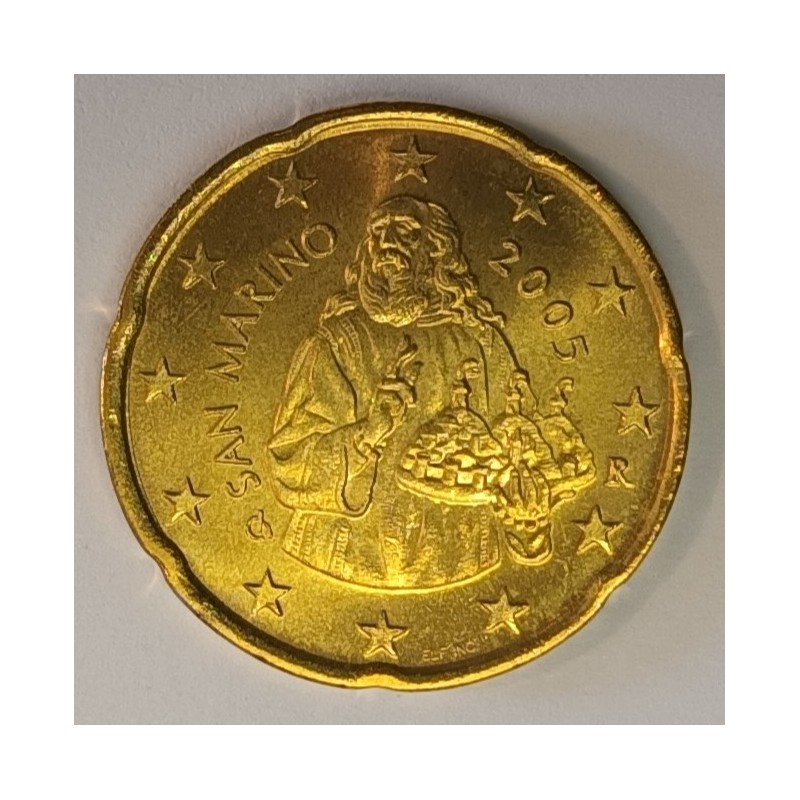 SAN MARINO - KM 444 - 20 CENTS 2005