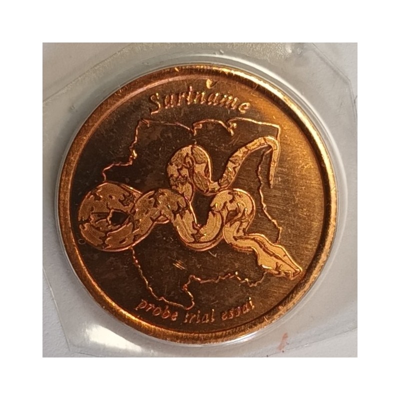 SURINAME - 5 CENT 2005 - ESSAI - SERPENT