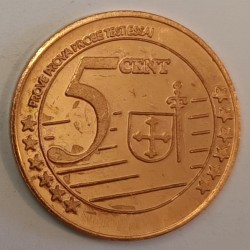 CHECHENIA - 5 CENT - 2005 - PROTOTYPE COIN