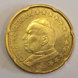 VATICAN - 20 CENT 2003 - POPE JOHN PAUL II