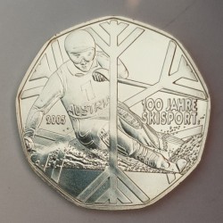 AUSTRIA - KM 3117 - 5 EURO 2005 - CENTENNIAL OF SKIING