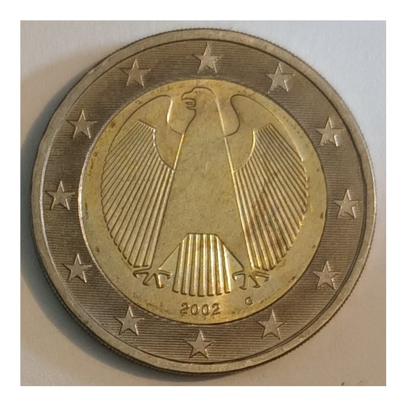 GERMANY - KM 214 - 2 EURO 2002 G - AIGLE