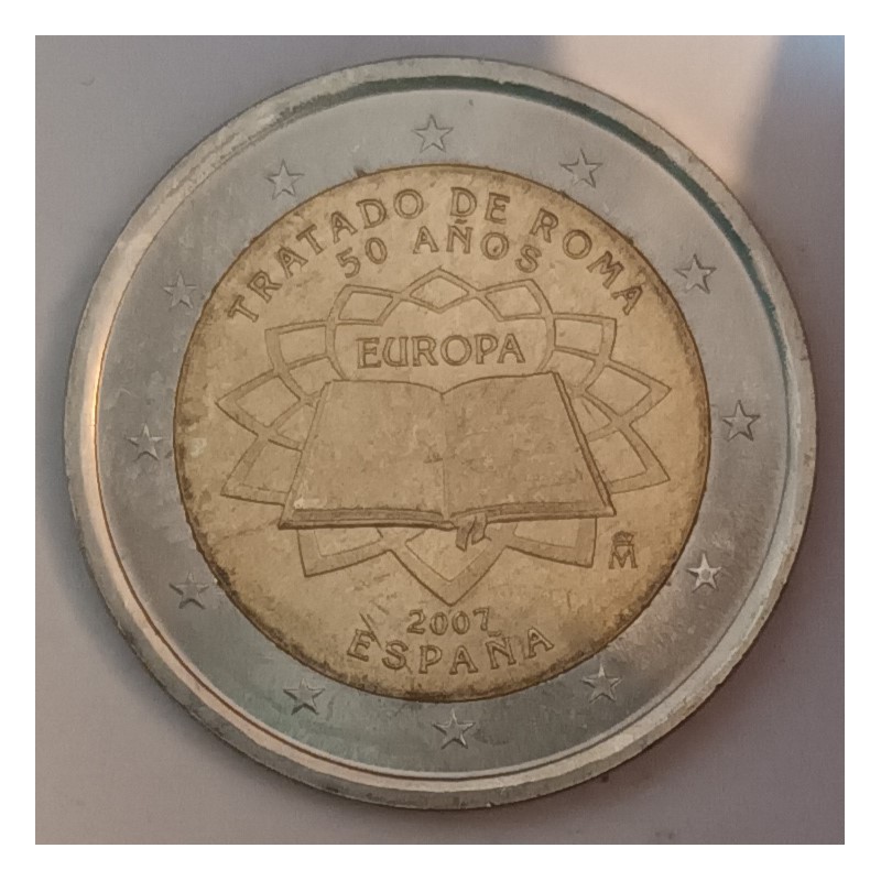 SPAIN - KM 1130 - 2 EURO 2007 - TREATY OF ROME