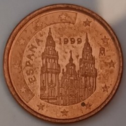 ESPAGNE - 1 CENT 1999 - COMPOSTELLE