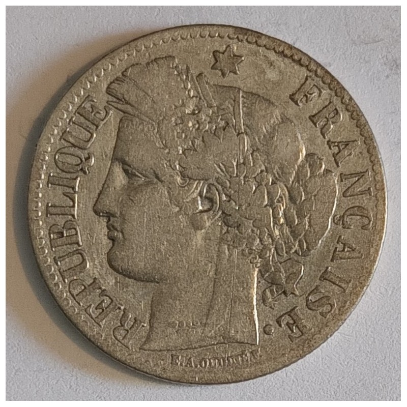 FRANKREICH - KM 817 - 2 FRANCS 1887 A - TYP CERES