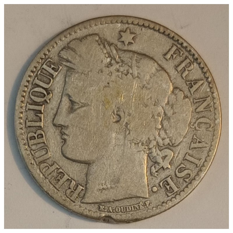 FRANKREICH - KM 817 - 2 FRANCS 1871 k - Bordeaux - TYP CÉRÈS