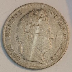 GADOURY 678 - 5 FRANCS 1833 M - Toulous - TYPE LOUIS PHILIPPE 1er - KM 749