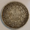 FRANKREICH - KM 761 - 5 FRANCS 1850 A - Paris - TYP CÉRÈS