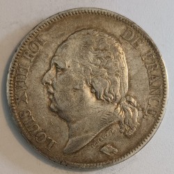 FRANCE - KM 711 - 5 FRANCS 1821 A - PARIS - TYPE LOUIS XVIII