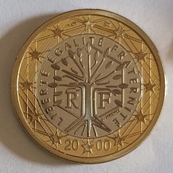 FRANCE - 1 EURO 2000 - ARBRE