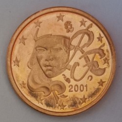 FRANCE - 1 CENT 2001 -...