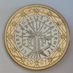 FRANCE - 1 EURO 2001 - ARBRE