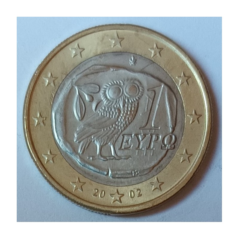 GRECE - KM 187 - 1 EURO 2002 - CHOUETTE D' ATHENES