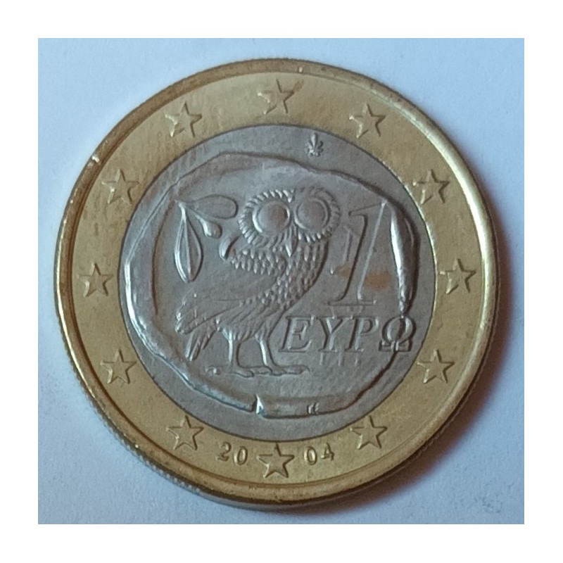 GRECE - KM 187 - 1 EURO 2004 - CHOUETTE D' ATHENES