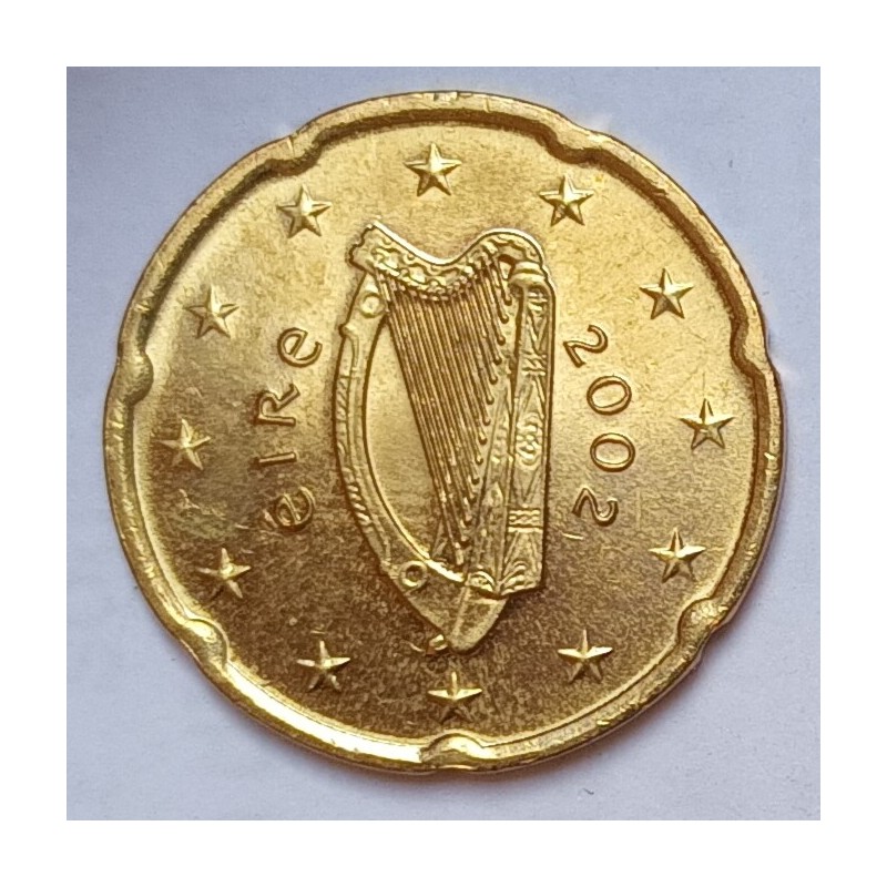 IRLANDE - 20 CENT 2002 - HARPE